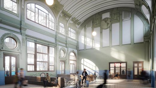 Vizualizace Fantova budova hala