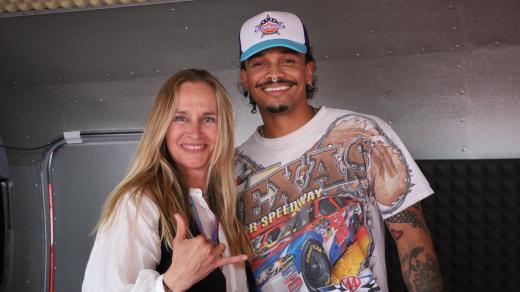 Zpěvák Ben Cristovao a moderátorka Lucie Výborná