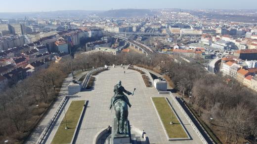 Pohled z vyhlídky v NP Vítkov