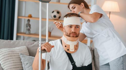 Poranění hlavy a krční páteře (ilustrační foto)