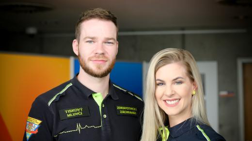 Karel Kirs a Jana Poštová z Pražské záchranné služby
