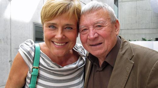 Pavel Jurkovič při jedné z jeho rozhlasových návštěv (na fotce s Marií Retkovou)