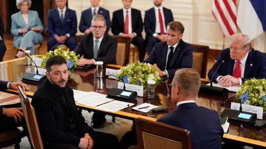 V Bílém domě jednali přední evropští lídři a americký prezident Donald Trump