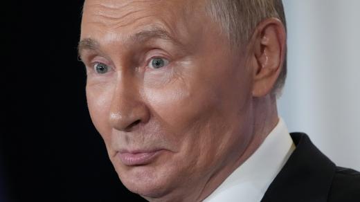Ruský prezident Vladimir Putin během jednání na Aljašce