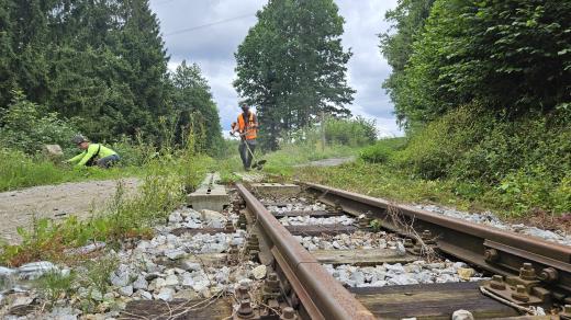 Údržba jindřichohradecké úzkokolejky