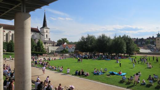 Klášterní zahrady v Litomyšli jsou oblíbený veřejný prostor