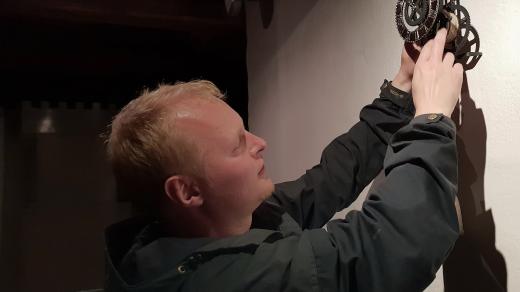 Lihýřové hodiny na hradu Kašperk