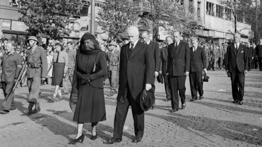 Pohřeb Edvarda Beneše (8. 9. 1948)