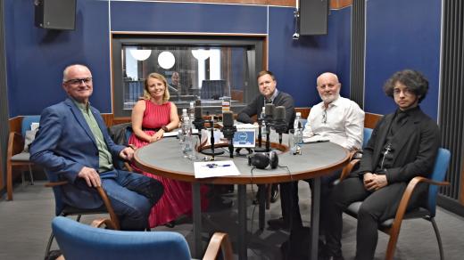 Zleva: Petr Gawlas (ČSSD), Jana Murová (ANO), Tomáš Martiník (Generace), Jiří Vlk (AUTO), Victor Wolf (Voluntia)