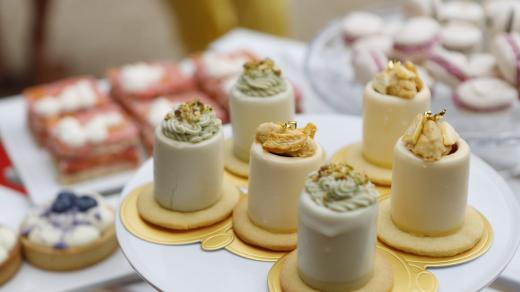 Mangové špičky s malinovým rozvarem