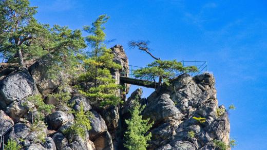 Zahrádka je nejstarší skalní vyhlídkou v Českém ráji