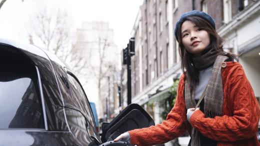 Elektromobil v Číně (ilustrační foto)