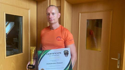 Adam Knajbl z oddílu karate MSK Sokol Pardubice