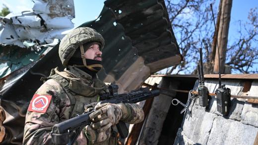 Ruský voják u Pokrovsku