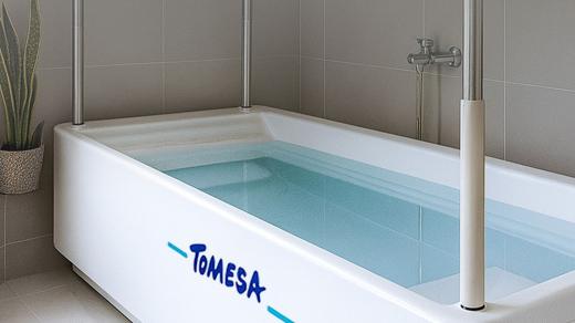 Koupele se provádí v této vaně