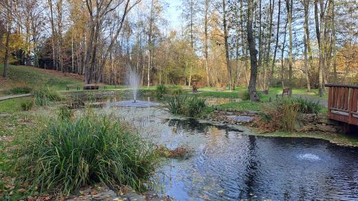 Vodní prvky s vodotryskem