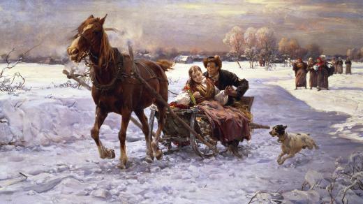 Wierusz-Kowalski: Milenci na saních