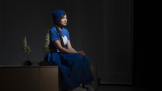Herečka Eliška Jechová jako Maryša při inscenaci hry Viléma a Aloise Mrštíkových Maryša v režii Kashy Jandáčkové