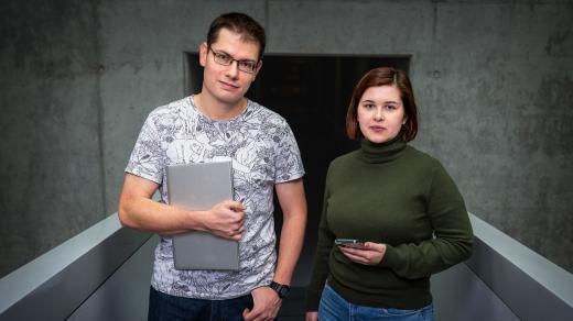 Kateřina Gruntová a Jan Cibulka, autoři pořadu Antivirus