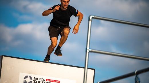 Parkourista Jaroslav Chum