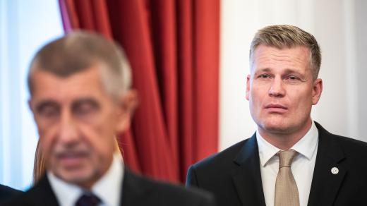 Poslanec Motoristů Filip Turek po podpisu koaliční smlouvy s hnutí ANO a SPD