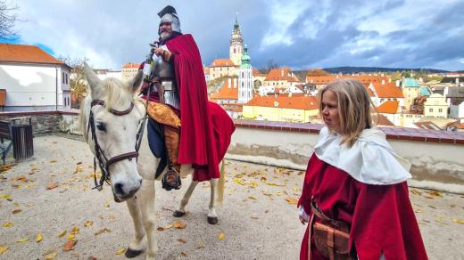 Svatý Martin na bílém koni v Českém Krumlově