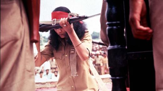 Indická herečka Seema Biswas jako Bandit Queen ve stejnojmenném filmu (1994)