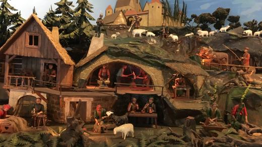 Valešův pohyblivý betlém v Krkonošském muzeu v Jilemnici