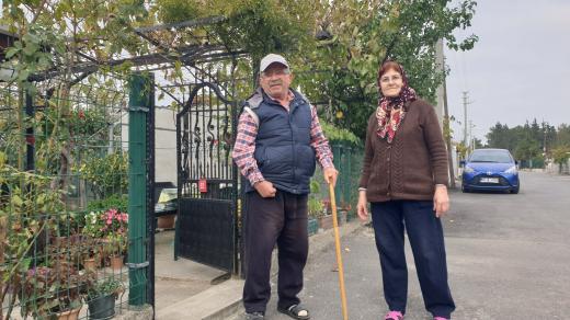 Hasan Ocaklı s manželkou je spokojeným obyvatelem čtvrti Havuzlar