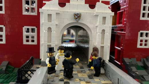 Tři místnosti zámku v Opočně zaplnily desetitisíce dílků stavebnice Lego