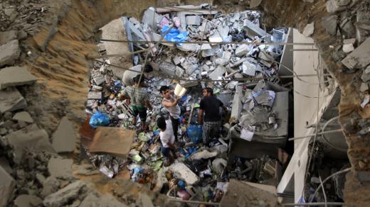 Izraelsko-palestinský konflikt - následky střel v pásmu Gazy