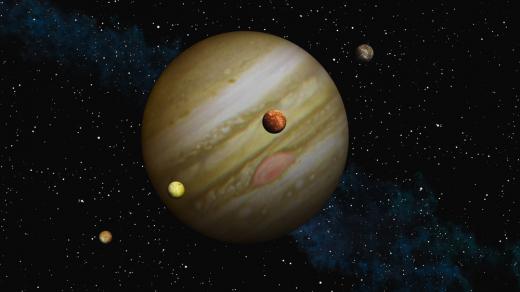 Planeta Jupiter, vesmír, astronomie, ilustrační foto