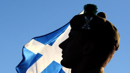 Skotsko, vlajka (ilustrační foto)