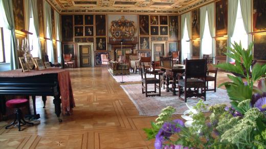 Rytířský sál, který patří mezi jedny z největších renesančních sálů v Čechách vůbec