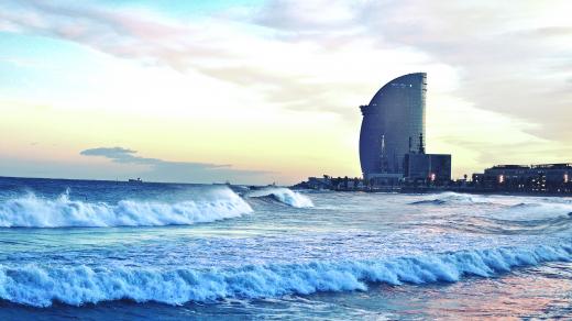 Místa zvuků: Mořské vlny, Barcelona