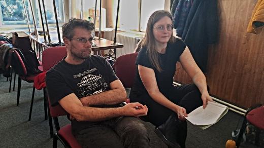 Milan Šťastný a jeho divadelní parťačka Petra Fialová