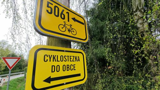 Přes Polničku vede jedna z nejoblíbenějších cyklistických stezek na Vysočině