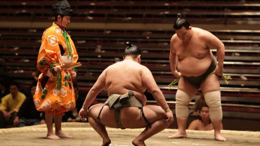 Zápasníci sumo v Tokiu