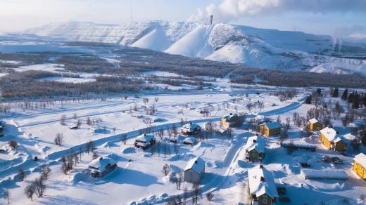 Část města Kiruna se přesune kvůli dolu.