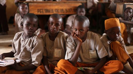 Školáci v Nigérii