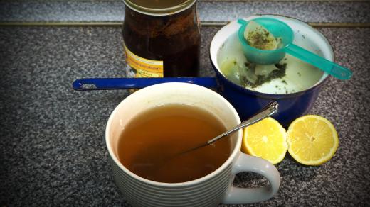 Majoránkový čaj s cibulí proti nachlazení