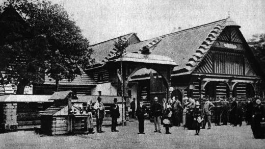 Česká chalupa na Jubilejní výstavě v roce 1891