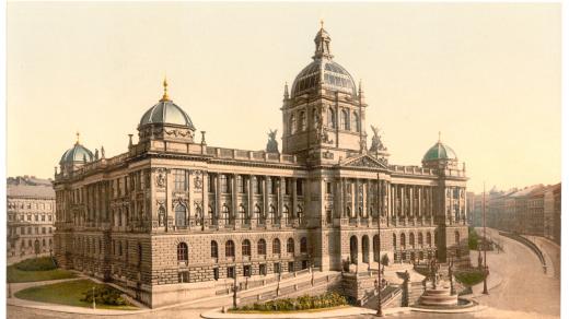 Národní muzeum, dříve Muzeum království Českého, cca 1900