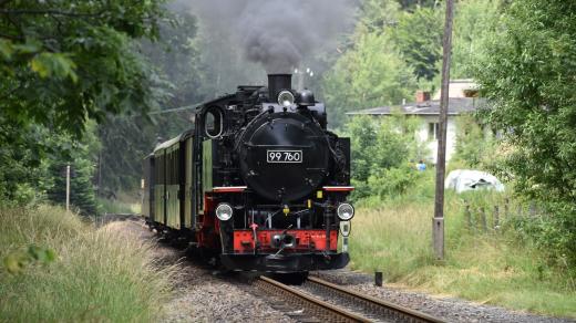 Parní lokomotiva jezdí v německém příhraničí pravidelně