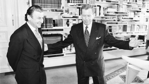 Michael Žantovský a Václav Havel