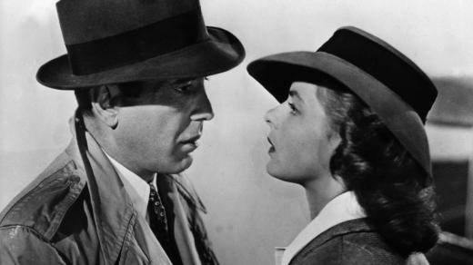Humphrey Bogart a Ingrid Bergman ve filmu Casablanca (1942)