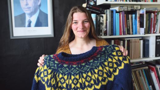 Cestovatelka Viktorka Hlaváčková a její speciální islandský svetr