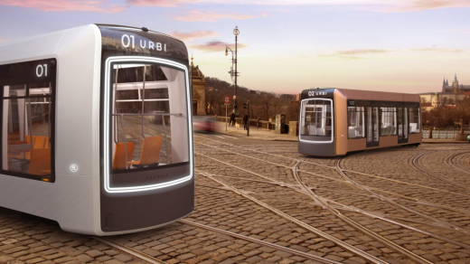 Diplomová práce Tomáše Chudila. URBI je autonomní tramvaj pro Prahu v roce 2030