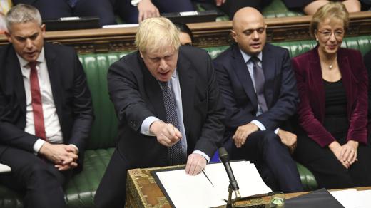 Boris Johnson v Dolní sněmovně