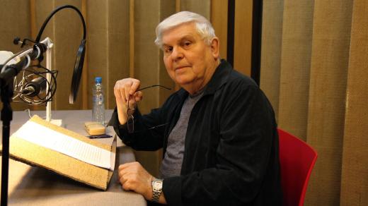 Stanislav Šárský při natáčení Pověstí z Jeseníků
